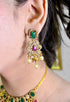 Multicolor Diamond Ganga Jamna Style Necklace