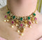 Multicolor Diamond Ganga Jamna Style Necklace