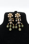 "Husn-e-Tarash" Hand Carved Mossinate Diamond Earrings