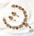 Gulzar-E-Nageen" Red Green Ganga Jamna Style Necklace