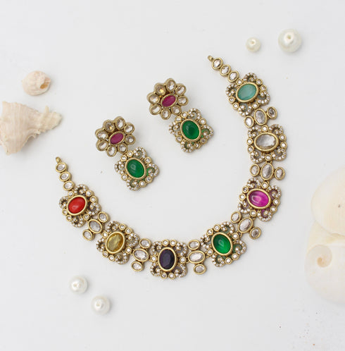 "NAUBAHAR" Kundan Necklace