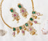 Multicolor Diamond Ganga Jamna Style Necklace