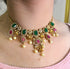Multicolor Diamond Ganga Jamna Style Necklace