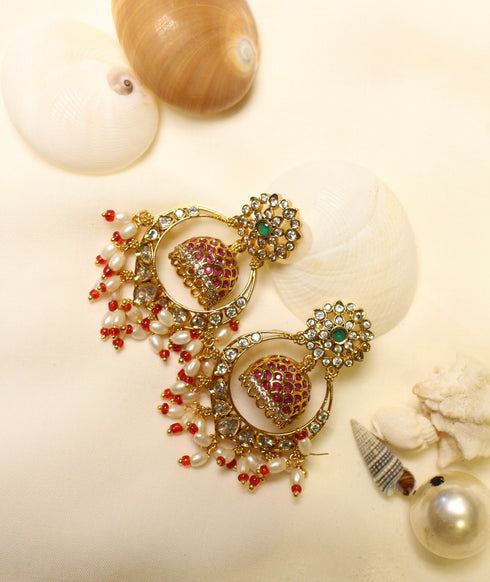 Kundan Handmade Chandbali