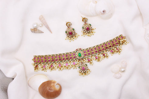 Jadau Bridal Choker Necklace