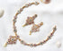 Gold Plated Statement Diamond Necklace