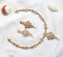Gold Plated Statement Diamond Necklace