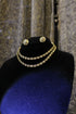Gold Plated American Diamond Kundan Necklace