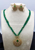 "ZUMURD" American Diamond and Emerald Mala