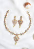 Gold Plated Statement Diamond Necklace