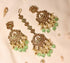 Polki Earrings and Maangteeka