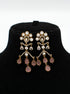 "Husn-e-Tarash" Hand Carved Mossinate Diamond Earrings