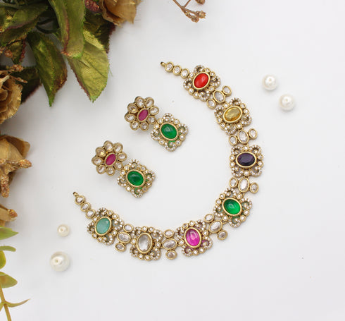 "NAUBAHAR" Kundan Necklace
