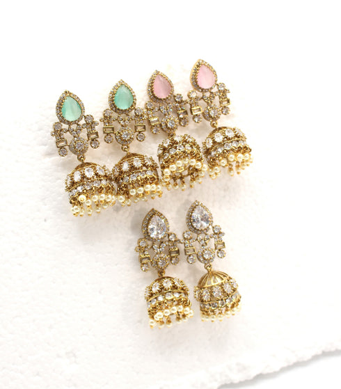 Mossinate Diamond Jhumki