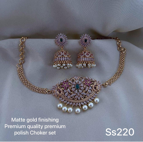 "GUL" Choker Necklace with Jhumki