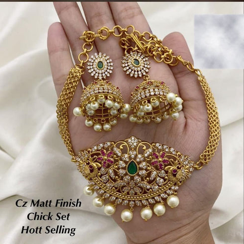 "GUL" Choker Necklace with Jhumki