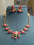 "Parinday" Gold Plated Kundan Hasli Necklace