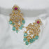 Gold Plated Jadau Chandelier Earrings