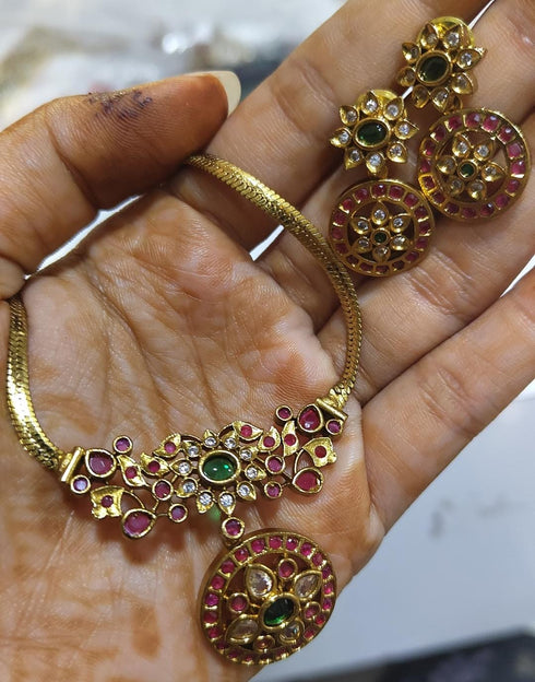 Gold Plated Choker Necklace