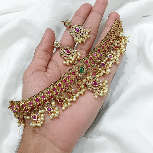 Jadau Bridal Choker Necklace