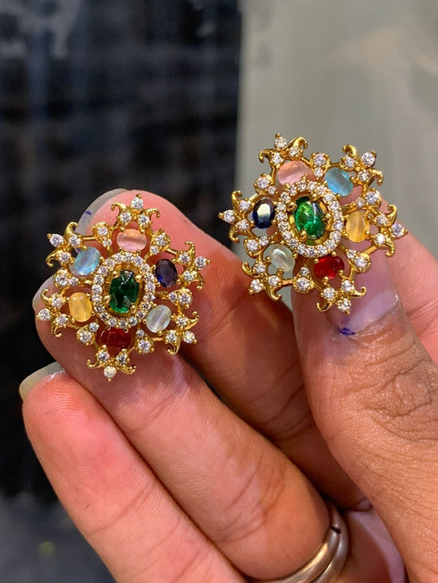 "Naurattan" Stud Earrings
