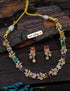 Gold Plated Naturattan Necklace with Earrings