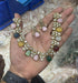 Hand Carved Stone studded Diamond Necklace