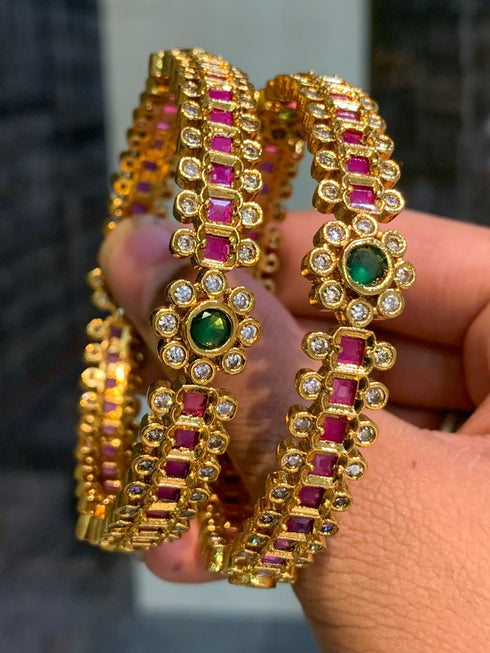 kundan Floral Kanghan Pair