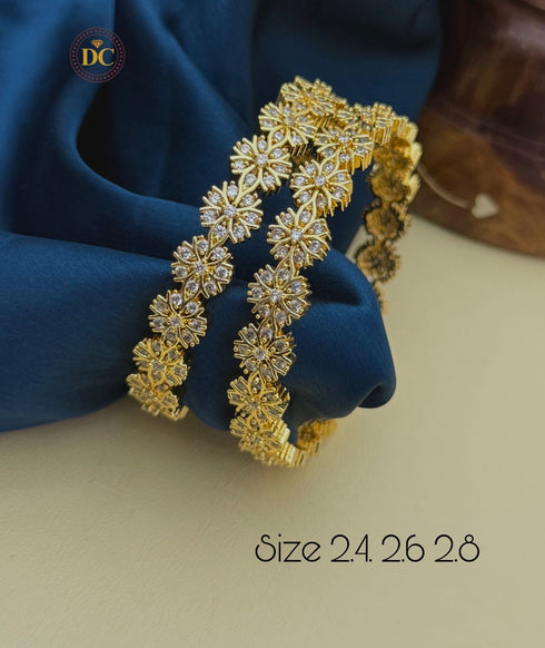 "BAMYAN" Gold Plated Jadau Bangles