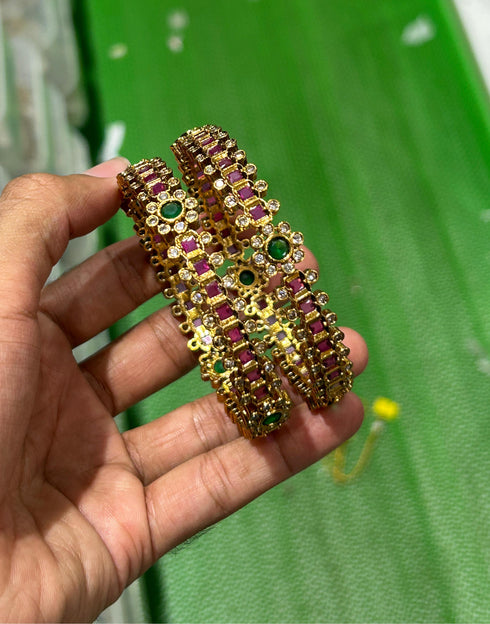 kundan Floral Kanghan Pair