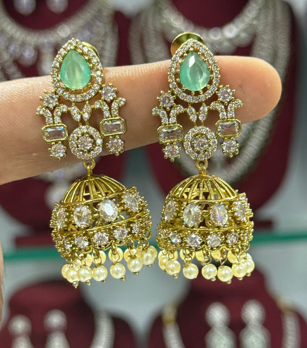 Mossinate Diamond Jhumki