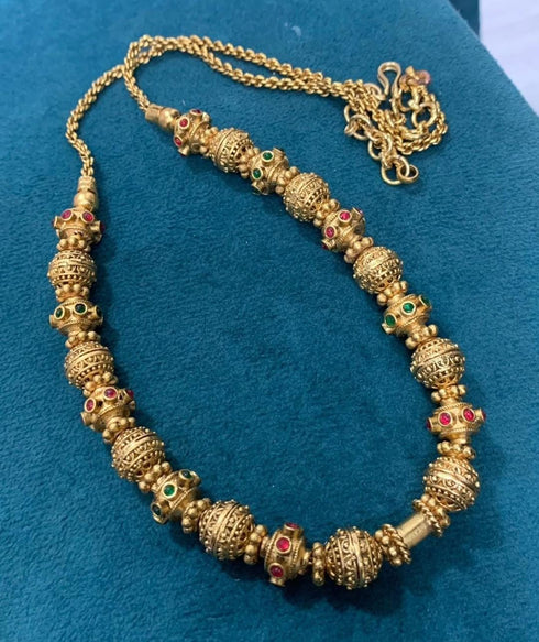 Jadau Ball Mala with Stones