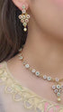 Gold Plated Statement Diamond Necklace