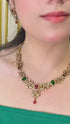 "Gulzar-E-Nageen" Ganga Jamna Style Necklace