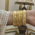 6'Pcs Madrasi Design Gold Plated Bridal Kangan
