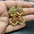 Gold Plated Lotus Stud Earrings