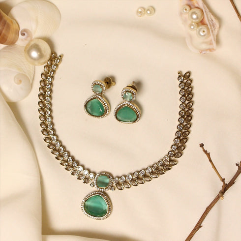 KUNDAN AQUA SET