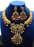 Victorian Style Kundan Necklace with Earrings