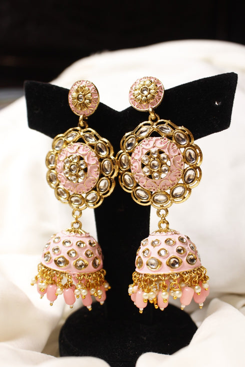 Long kundan Earrings