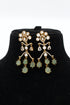 "Husn-e-Tarash" Hand Carved Mossinate Diamond Earrings