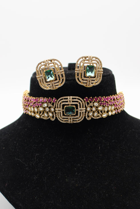 "Jahan Araa" Kundan Choker Necklace
