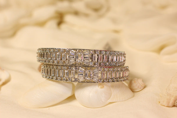 Silver sparkling karaoke set