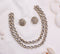 Gold Plated American Diamond Kundan Necklace