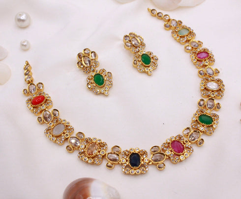 "NAUBAHAR" Kundan Necklace