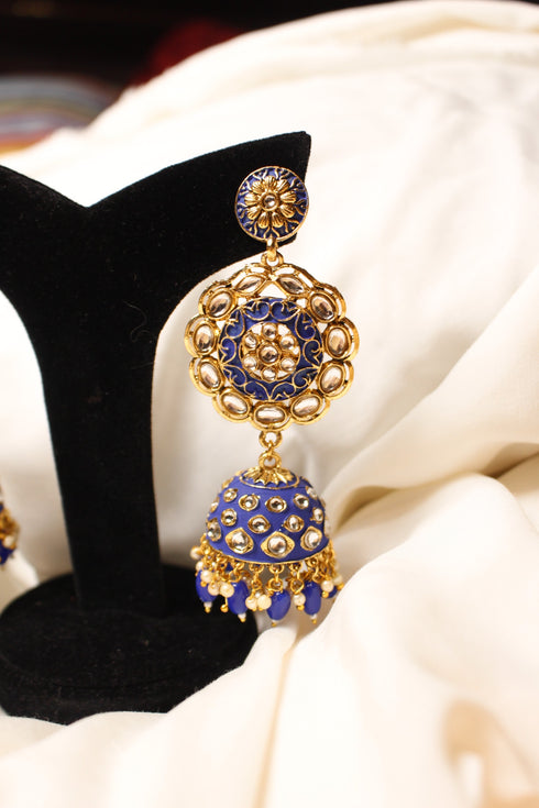 Long kundan Earrings