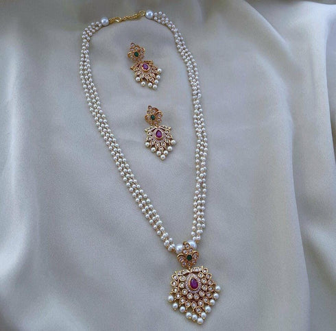 "PHOOL" Jadau Mala set
