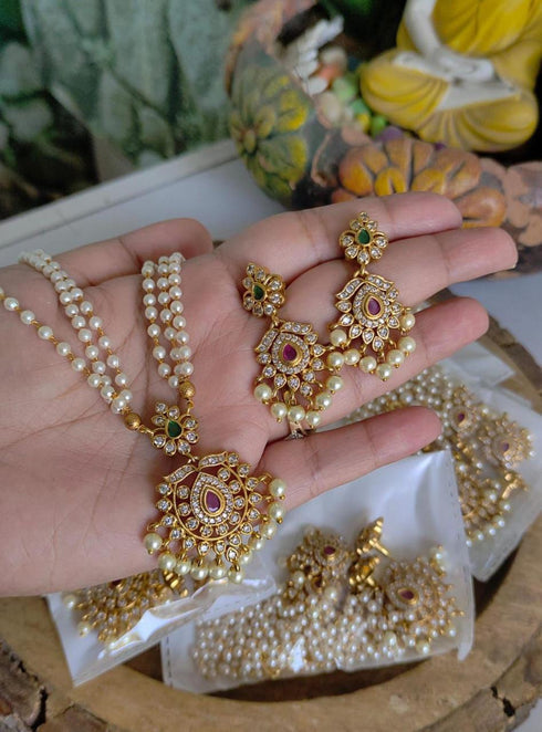 "PHOOL" Jadau Mala set