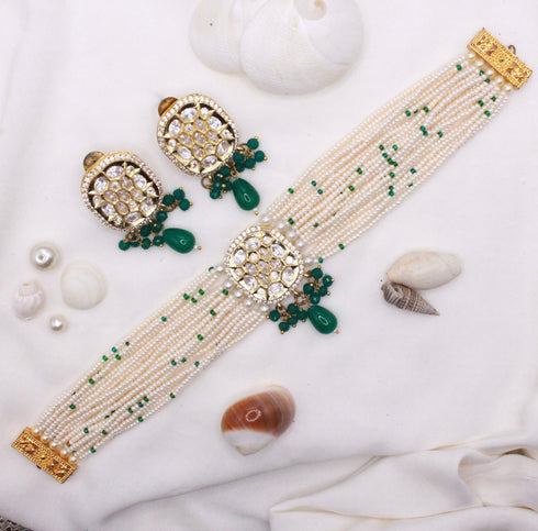 Green Pearl Choker