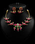 "Parinday" Gold Plated Kundan Hasli Necklace