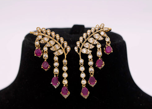 Chandelier kundan Earcuff